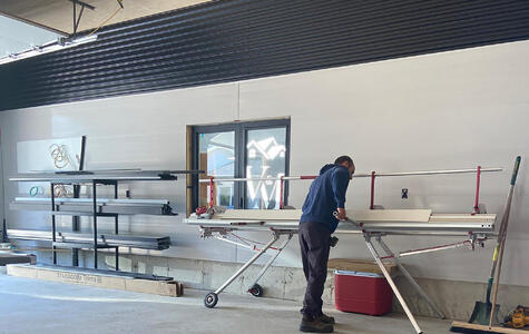 Trusscore Wall&CeilingBoard in a Residential Garage