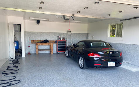 Trusscore Wall&CeilingBoard in Residential Garage