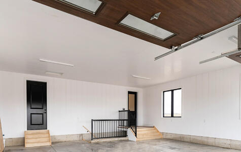 Trusscore Wall&CeilingBoard in Residential Garage