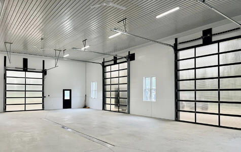 Trusscore Wall&CeilingBoard and RibCore in Residential Workshop Garage