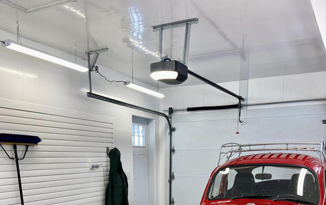 Trusscore Wall&CeilingBoard and SlatWall in Residential Garage