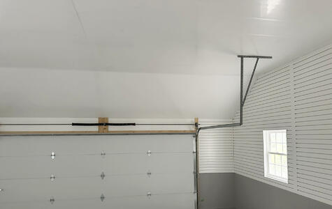 Trusscore Wall&CeilingBoard and SlatWall in a Residential Garage