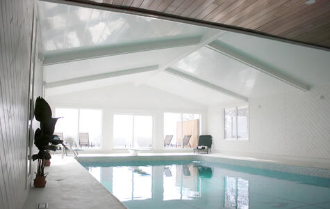 Trusscore Wall&CeilingBoard in a Residential Indoor Pool