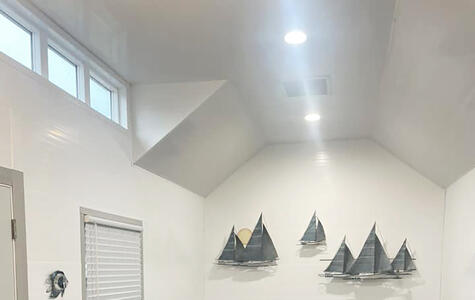 Trusscore Wall&CeilingBoard in a Residential Indoor Pool