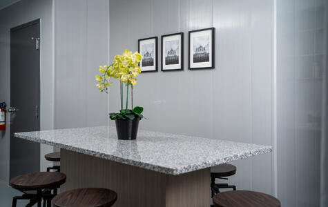 Trusscore Wall&CeilingBoard in Multi-Residential Unit Kitchen