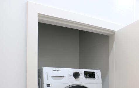 Trusscore Wall&CeilingBoard in Multi-Residential Laundry Unit