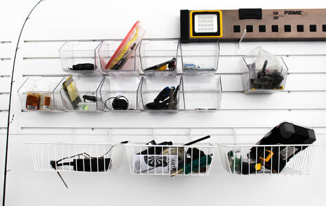 Trusscore SlatWall & Wall&CeilingBoard storage solutions