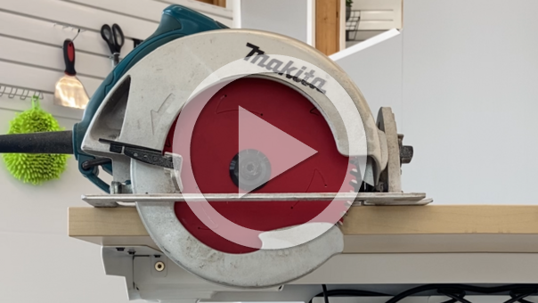 Installing a Circular Saw in the Reverse Direction