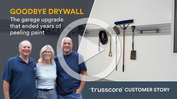 Garage Wall Panels Instead of Drywall
