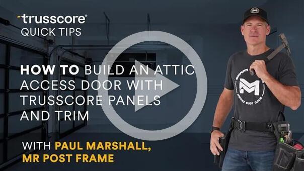 How to Build an Attic Access Door with Trusscore Panels and Trim
