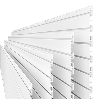 Slatwall Pvc Panels Trusscore, Plastic Slatwall Shelves