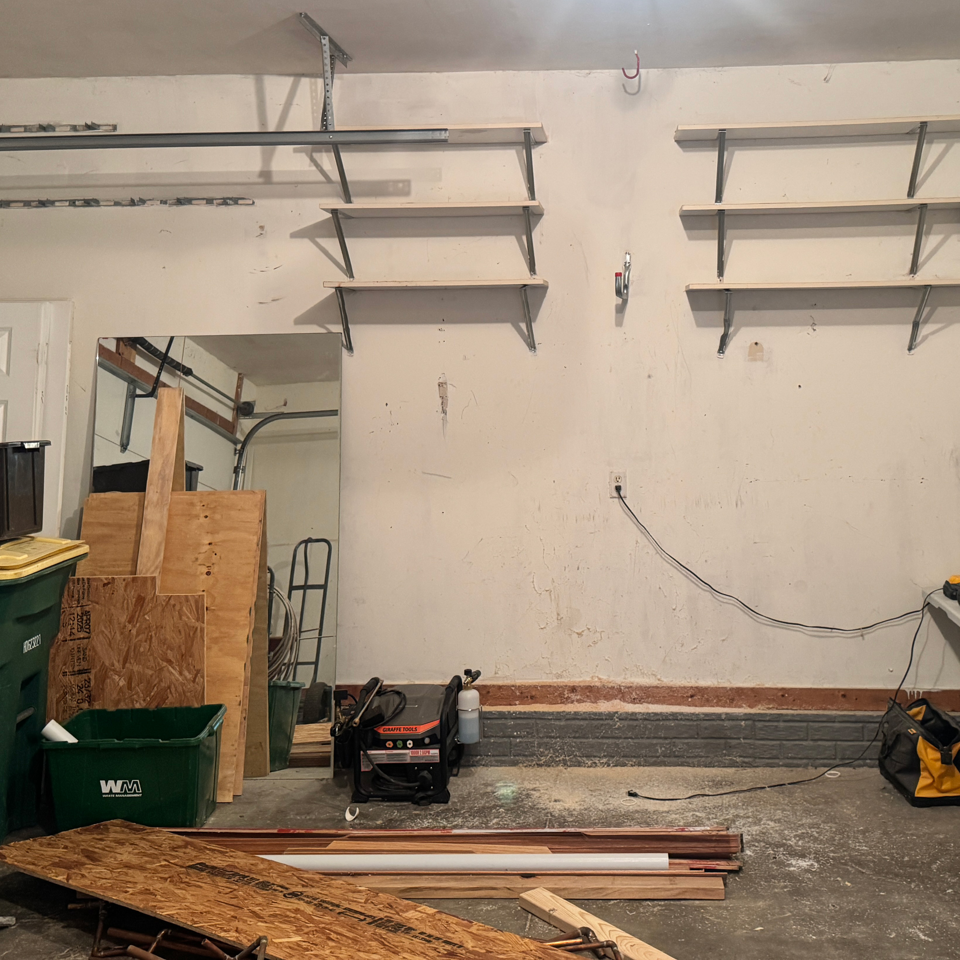 MR + MRS Post Frame garage before renovation view 5