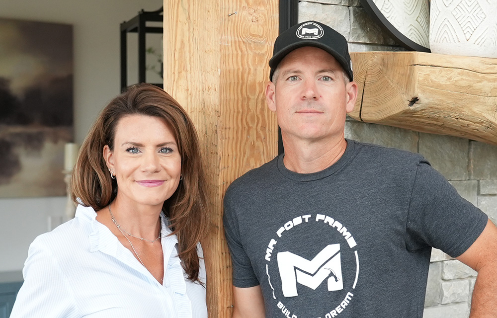 Paul and Emily Marshall of MR + MRS Post Frame